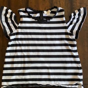 Kate Spade stripped cold-shoulder top